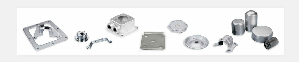 different examples of parts that can be made with metal stamping services