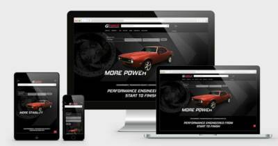 Mobile and desktop images of a industrial website design by ADVAN