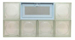 vent for decorative glass block windows