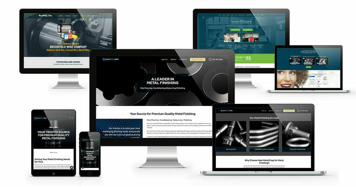 industrial manufacturing website design examples