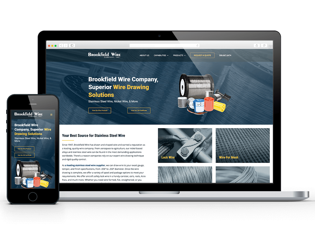 web-design-brookfield Stainless steel and nickel alloy wire manufacturing