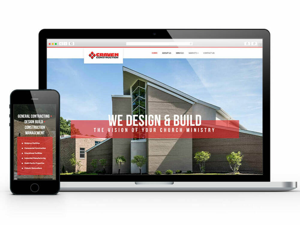 Craven Construction Website Design