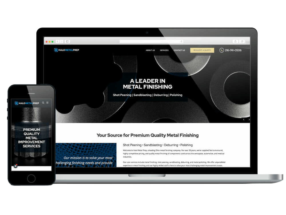 web design halo metal 3
