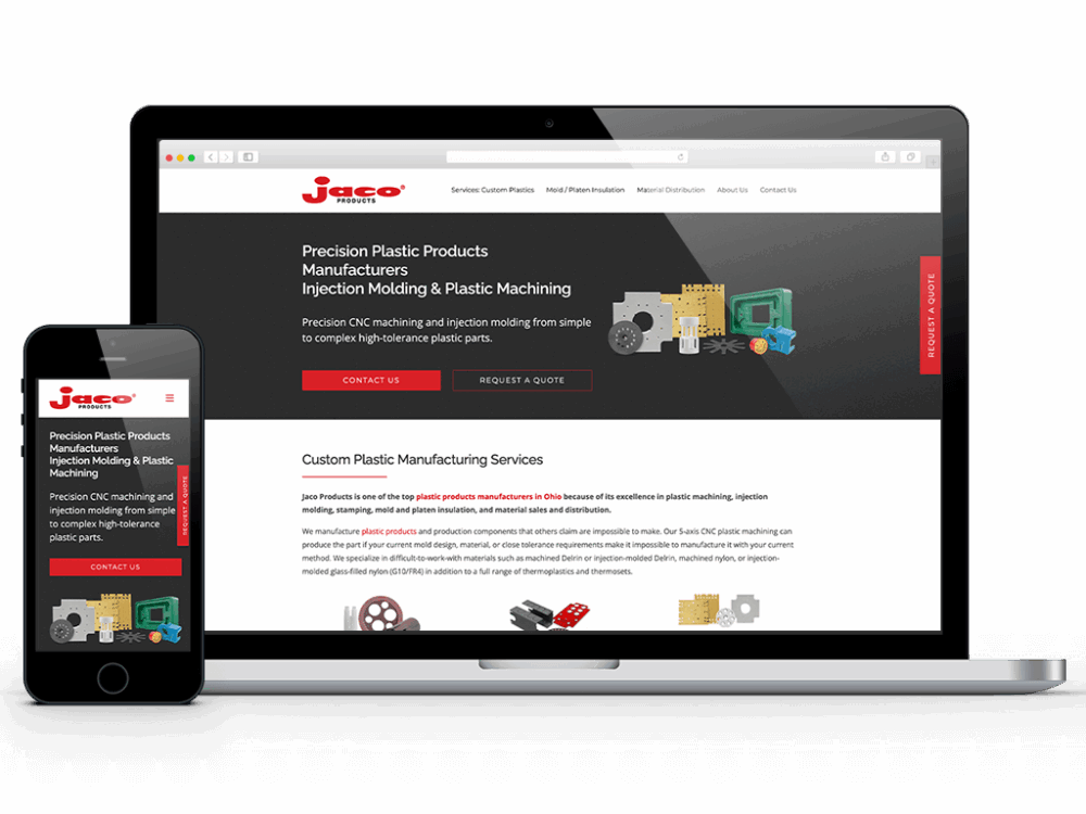 web-design-jaco-products Precision plastic machining and custom plastic components