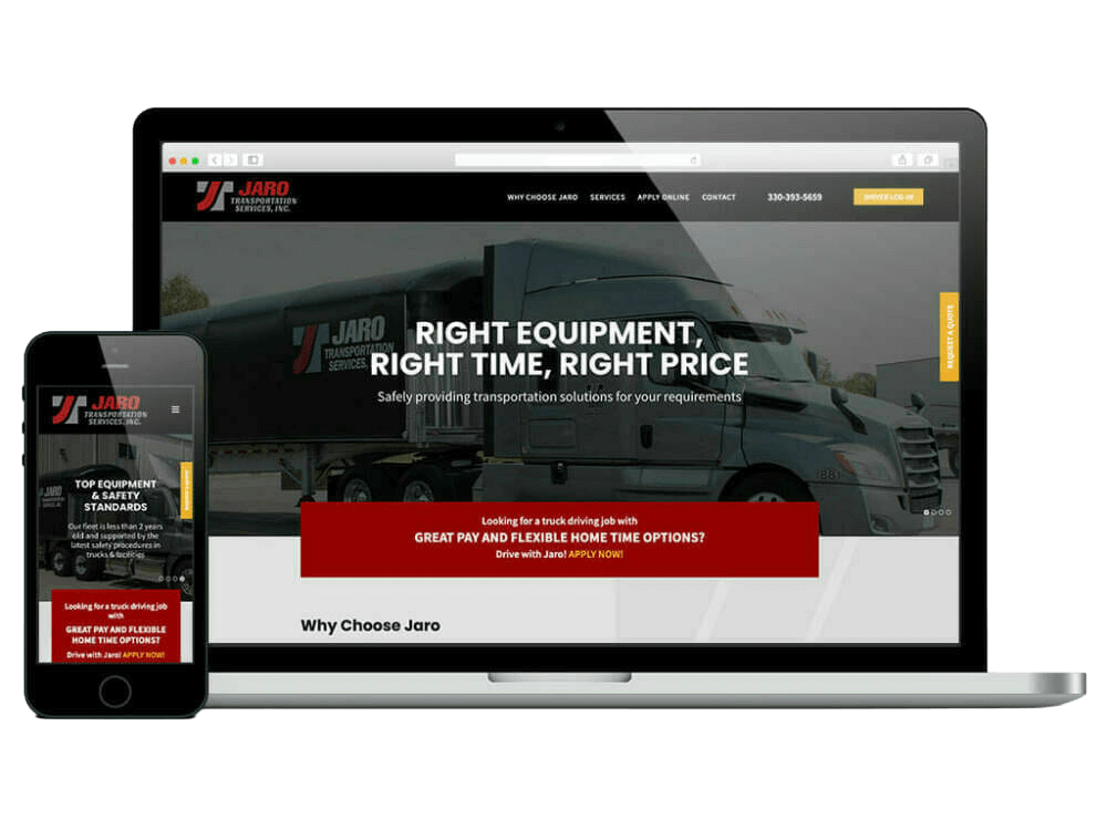 web design jaro transportation services