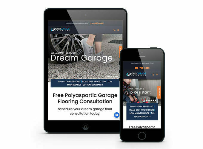 web-design-ohio-garage-interiors-mobile Web design services near me showcasing responsive design