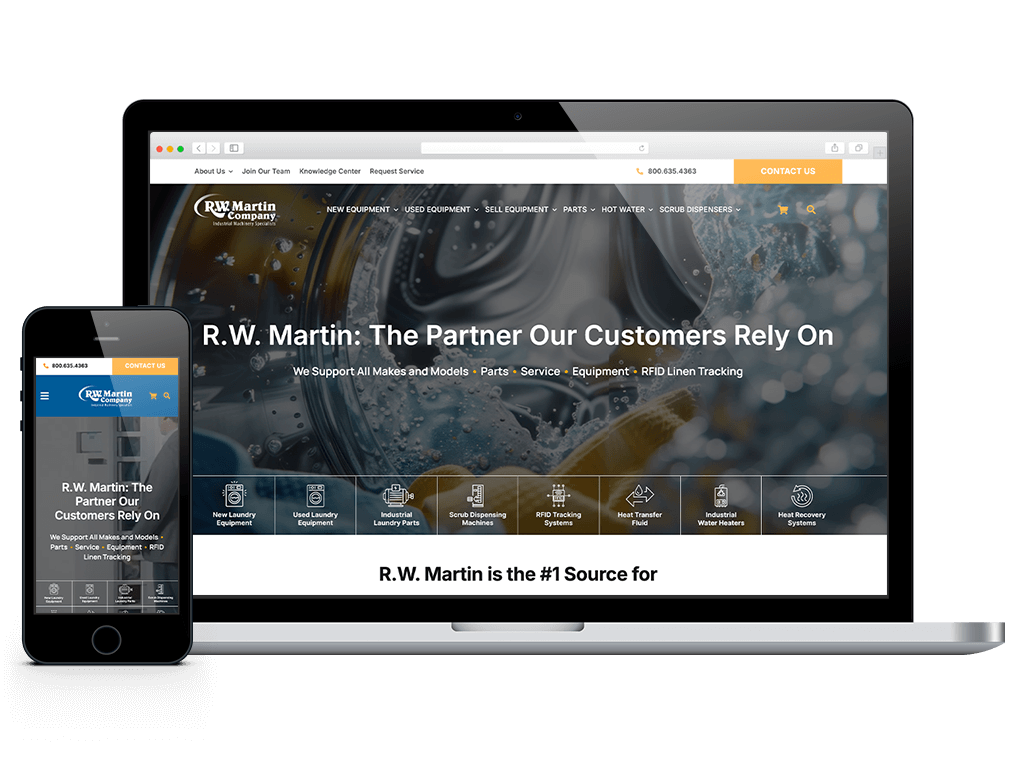 web-design-rw-martin Commercial laundry equipment & water systems