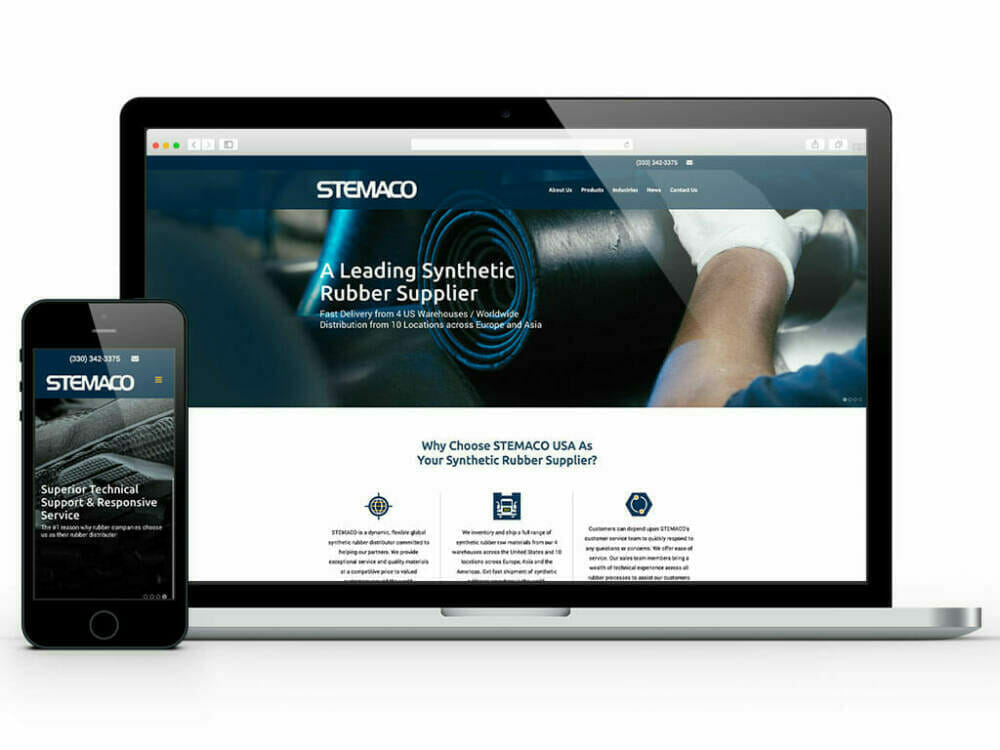 Stemaco Manufacturer Website Design